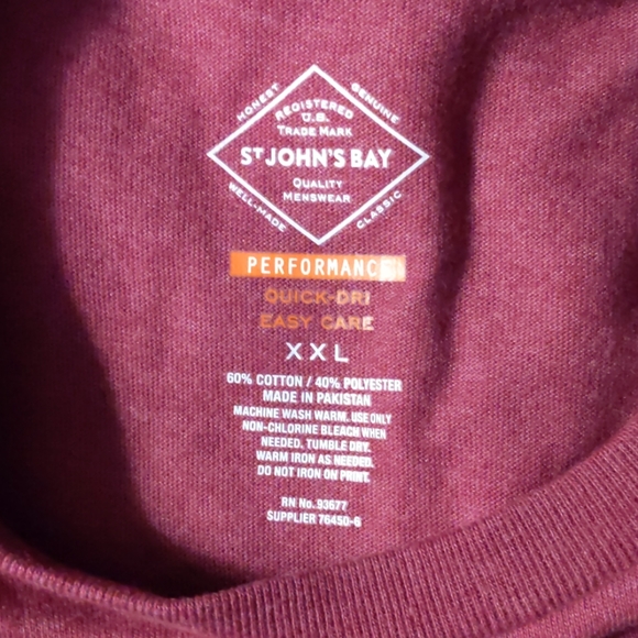 St. John's Bay Tee Shirt Short Sleeve Size XXL - Picture 3 of 4
